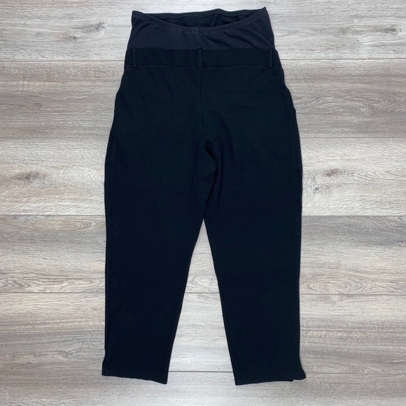 H&M Over The Bump Trouser Jersey Pant Medium Large Black - Picture 12 of 13